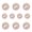 B#349, variant on Cake Decorating Foam Balls for Cakes and Desserts, Pearlized Ball Toppers for Birthday Cakes, Weddings, and Dessert Table Decorations, 10 Pack