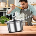 thumbnail image 2 of fheaev Uncoated Stainless Steel Milk Pot Baby Specific Auxiliary Food Pot Small Milk Pot Household Baby Frying And Cooking Integrated Non Stick Soup Pot, 2 of 2
