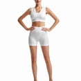 thumbnail image 3 of AherBiu Workout Tops for Women Crop Tank Tops Ribbed Wireless Stretchy Yoga Cami Sports Bras Bralettes, 3 of 7