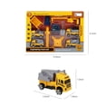 thumbnail image 3 of HLONK   9 Pieces  Children  Construction Engineering Site Vehicles Toy Set  12.48 x 8.97 x 1.56 Inches, 3 of 9