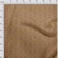 thumbnail image 4 of oneOone Velvet Tawny Brown Fabric Geometric Sewing Craft Projects Fabric Prints By Yard 58 Inch Wide, 4 of 5