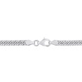 thumbnail image 4 of Miabella Sterling Silver Double Fancy Curb Link Necklace, 4 of 5