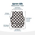 thumbnail image 4 of Tiny Twinkle - Apron Bib - Black Checkers - 6-24M, 4 of 5