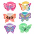 thumbnail image 2 of MasteelfCA 12pcs Delicate Cartoon Butterfly Rings For Little Girls Kids Use Lightweight Cartoon Rings Toy Kids Birthday Party Favors, 2 of 8