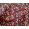 thumbnail image 4 of oneOone Silk Tabby Fabric Leaves|Floral & Paisley Block Decor Fabric Printed BTY 42 Inch Wide, 4 of 4