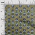 thumbnail image 1 of oneOone Viscose Jersey Fabric Leaves & Floral Block Print Fabric BTY 60 Inch Wide, 1 of 5