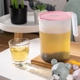 thumbnail image 1 of Oleegame 1PC Glass Bottle Simple Cold Water Kettle Household Plastic Heat High Temperature Cold Boiled Water Cup Tea Pot Set Miscellaneous Pot Large Capacity Pink, 1 of 4