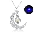 thumbnail image 1 of TopLLC Colliers et Pendentifs Phosphorescents Pendentif en Pierre Creuse Phosphorescent Collier Croissant Collier Papillon, 1 of 1