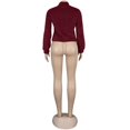 thumbnail image 5 of Veste Sherpa pour Femmes à Revers à Manches Longues Courte en Molleton Duveteux à Fermeture Éclair Vestes Manteau Hiver Chaud Uni Pelucheux Shaggy Vêtement d'Extérieur, 5 of 5