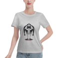 thumbnail image 1 of T-Shirt Basique à Manches Courtes pour Femme une Pièce Grand Ours, 1 of 6