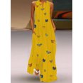 thumbnail image 2 of Innerwin Longues Robes Maxi à Imprimé Floral pour Femmes, Robe d'Été de Plage, Vacances, Sans Manches, Style Débardeur Hawaïen, Style X L, 2 of 8