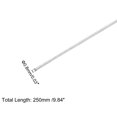 thumbnail image 2 of Unique Bargains 304 Stainless Steel Round Rods 0.8mm x 250mm for DIY Craft, 10 Pack, 2 of 6
