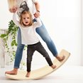thumbnail image 3 of Goplus Wooden Wobble Balance Board Kids 35'' Rocker Yoga Curvy Board Toy w/ Felt Layer, 3 of 10