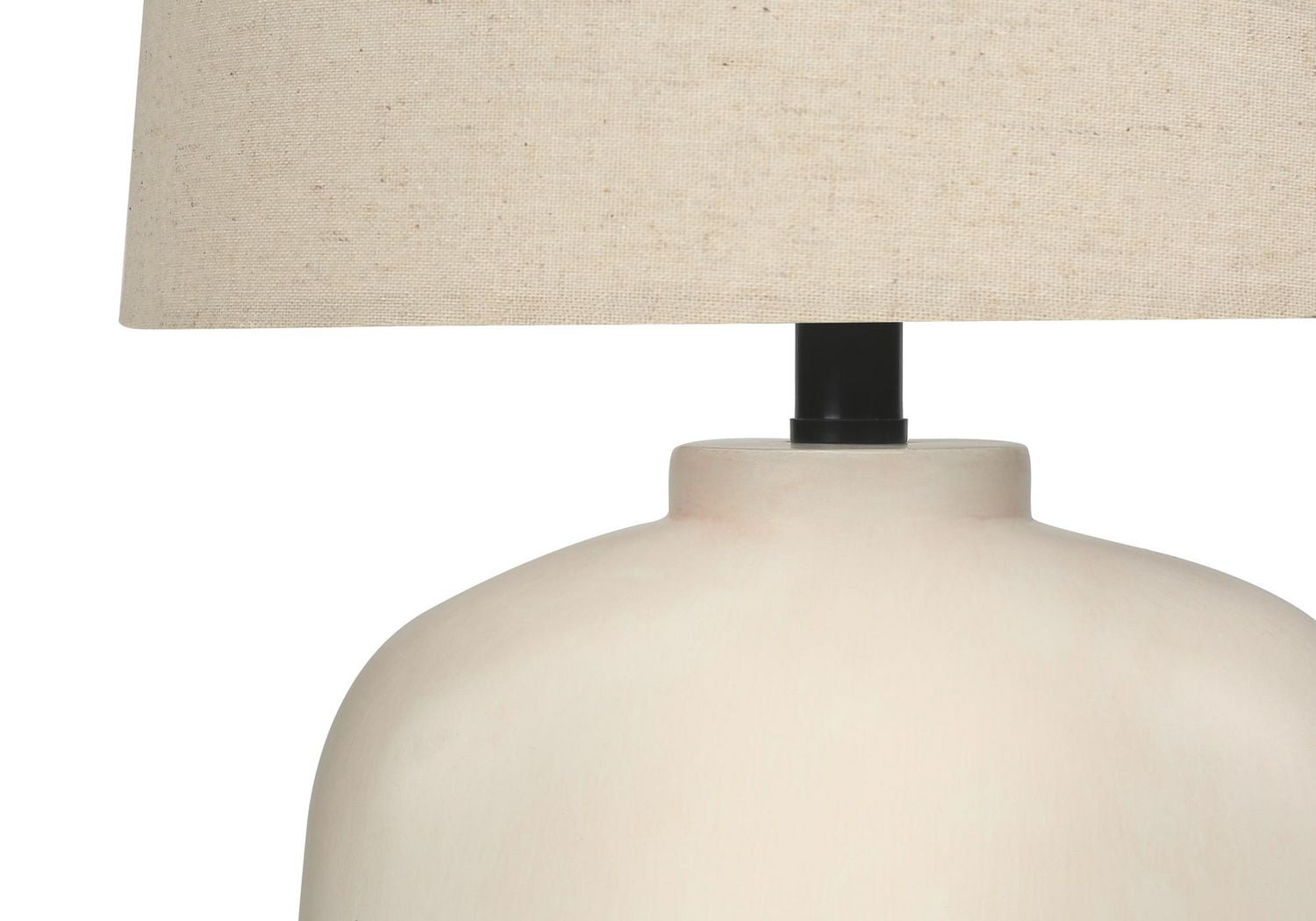 Monarch Specialties Luminaire, 25"h, Lampe De Table, Résine Crémeuse, Tons Beige., Moderne