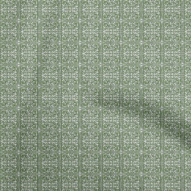 oneOone Cotton Jersey Green Fabric Texture Sewing Craft Projects Fabric Prints By Yard 58 Inch Wide