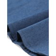 thumbnail image 5 of INSPIRE CHIC Robe-Chemise en Denim à Manches Courtes Boutonnée pour Femme avec Ceinture Bleu m, 5 of 5