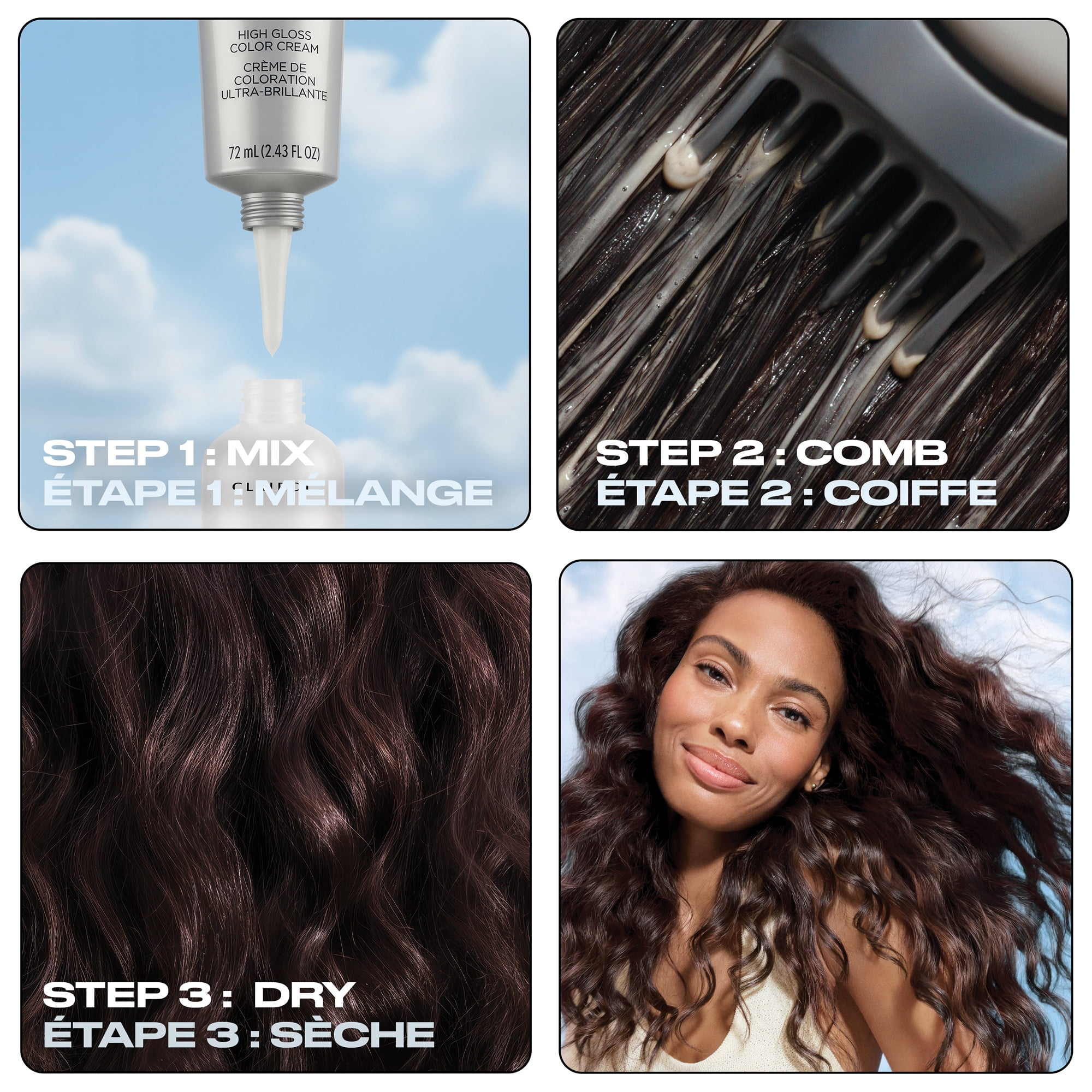 Clairol Nice’n Easy 10 – Coloration permanente pour cheveux, couvre les cheveux gris à 100 % en seulement 10 minutes