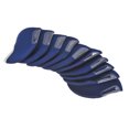 thumbnail image 1 of Unique Bargains Protection Sleeve Visible Window Golf Club Iron Head Covers Dark Blue 10 Pack, 1 of 5