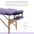 thumbnail image 4 of 2 Section Massage Table Bed Spa Facial Couch Table Foldable w/ Carry Case, 4 of 10