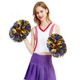 thumbnail image 2 of Binwennn Cheerleading Handheld Colorful Flower Event Sports Performance Activities Cheering Supplies Lightweight Handle Design Off Event Tablecloth Event Horizon Shirt Party Decorations for Men 21st, 2 of 4