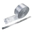 thumbnail image 1 of KLKCMS Ruban de Protection Thermique Double Face en Papier D\'aluminium et en Fibre de Verre, Résistant aux Hautes Températures, Multifonction et Auto - pour Fours et 1.5mmx50mmx5m, 1 of 9