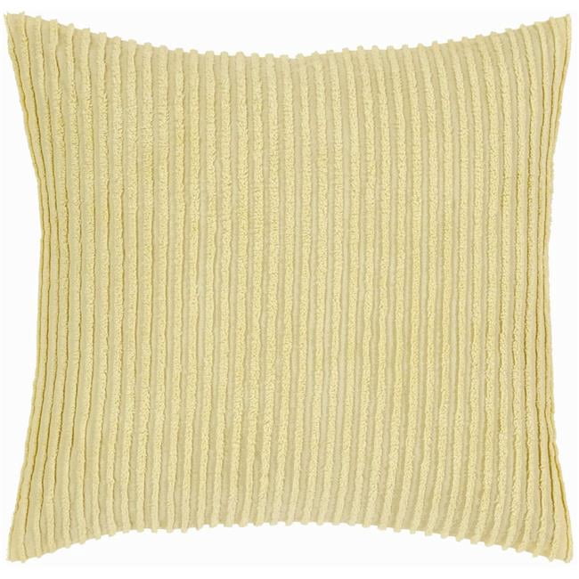 Better Trends SHASP2626YE Jullian Collection Super Soft & Light Weight Bold Stripes Euro Sham, Yellow