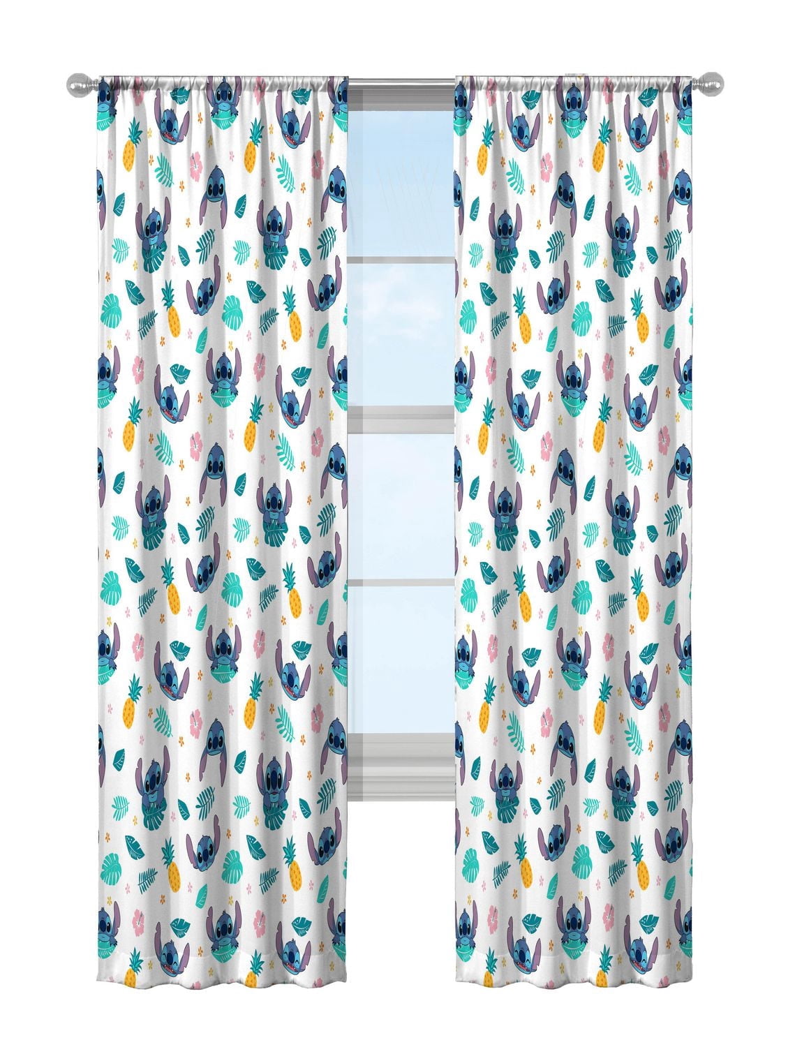 Disney Lilo & Stitch Ambiance Insulaire Rideaux Opaque pour la Chambre, Lot de 2