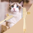 thumbnail image 2 of Flea Comb for Cats, SelfCleaning Flea Comb for LongHaired Dogs Gentle Grooming Brush with Release Button, Yellow Ref: 6976, 2 of 5