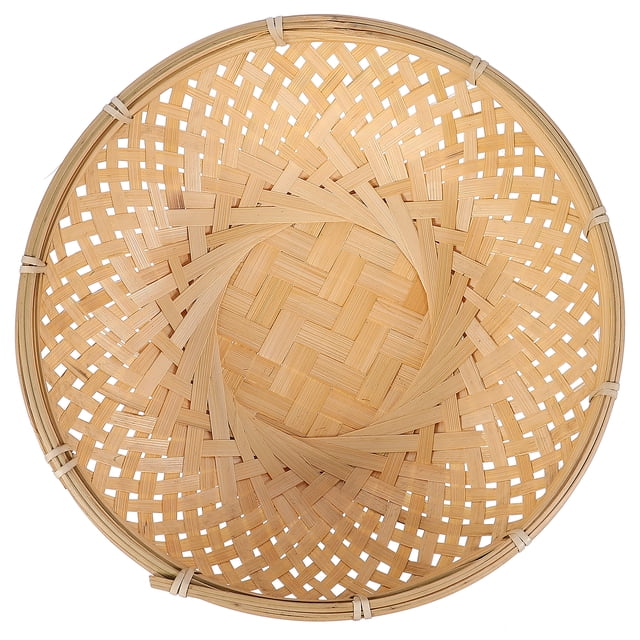 Panier Tressé 1 Pce Panier de Rangement en Bambou Panier à Pain Conteneur de Rangement pour Fruits