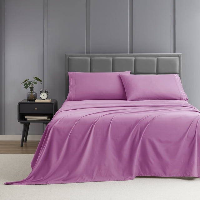 Nestl Full Sheet Set, 1800 Series Microfiber Deep Pocket 4 Piece Bed Sheet Set