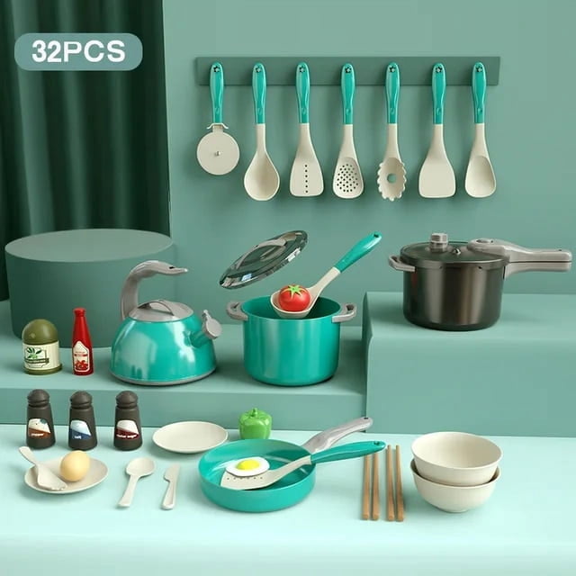 Children Play House Kitchen Girls Toys Kitchen Items Rice Cooker Cooking Miniature Food Simulation Utensils Kids Kitchen Toy Set