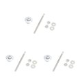 thumbnail image 1 of Ruiboury Lightweight Hood Lock For Car Modification Security Sleek Affordable Electroplated silver DP17-32 3Set, 1 of 6