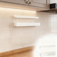 thumbnail image 1 of Wall Mounted Shelf Rack Organizer With Hooks For Kitchen Bathroom Storage Space Saving Floating Shelves Drainer Rack Stainless Steel Rolling Rack Kitchen Pantry Kitchenware Rack Dish Drying Rack over, 1 of 3