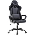 thumbnail image 1 of BestOffice Office Chair Ergonomic Racing Style, Lumbar Support Adjustable Stool Swivel Rolling for Women, Man, Black, 1 of 7