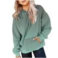 thumbnail image 2 of MeetoTime Girls Hoodie with Pockets Fall Oversized Hooded Sweatshirt Long Sleeve Gradient Casual Pullover 2-14 Years, 2 of 4