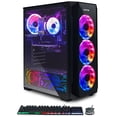 thumbnail image 2 of PC de Jeu AQVIN ZForce Ordinateur de Bureau - Processeur Intel Hexa-Core i7 Noir, GeForce RTX 3070 8 Go GDDR6, SSD 2 To, RAM DDR4 32 Go, Windows 11 Pro, Wi-Fi Prêt, Clavier et Souris de Jeu, 2 of 5