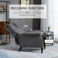 thumbnail image 4 of HOMCOM Canapé Inclinable Manuel avec Accoudoirs pour Salon Gris Foncé, 4 of 9