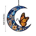 thumbnail image 2 of ZENGHUIJ Monarchs Butterflys And Floral Moonss Suncatcher, 2 of 8