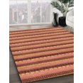 thumbnail image 2 of Ahgly Company Tapis d'Intérieur Carrés Abstraits Rouges Orientaux, 3 Pieds Carré, 2 of 6