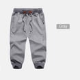 thumbnail image 4 of SHIXIAOO Men's Casual Sports Drawstring Zipper Three-Pocket Cropped Trousers, 4 of 5