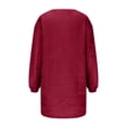 thumbnail image 4 of Robe Chandail pour Femmes 2025 Longueur Moyenne à Manches Longues Col Rond Décontractée Ample Robe en Peluche Robe Chandail Surdimensionnée Automne Hiver Ample Décontractée Douce Chandail, 4 of 5
