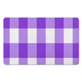 thumbnail image 1 of Machine Washable Checkered Bathroom Runner Rug - Non-Slip 20x32 in Long Bath Mat, Water Absorbent, Soft Microfiber, Ideal for Bathtub & Showers., 1 of 5