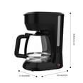 thumbnail image 4 of Mainstays 12 Cup Coffee Maker, Black, Plastic, 4 of 6
