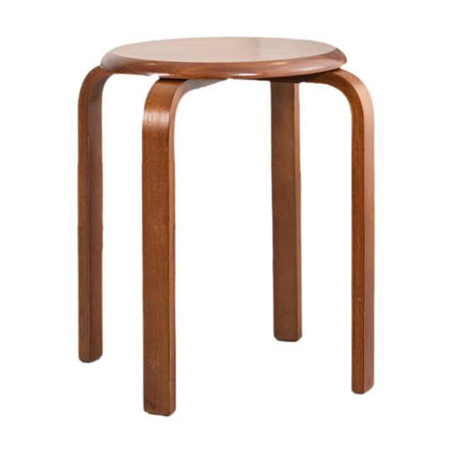Lipstore Solid Wood Round Stool, Stackable Stool, Modern and Practical, Wooden Stool for Honey