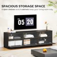 thumbnail image 4 of HOMCOM Modern TV Table with 3 Cabinets, 85 Inch TV Stand for Living Room, 4 of 10