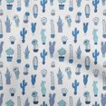 thumbnail image 1 of oneOone Velvet Medium Blue Fabric Cactus Fabric For Sewing Printed Craft Fabric By The Yard 58 Inch Wide, 1 of 5