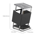 thumbnail image 3 of Qonioi Stainless Steel Knife Block, Countertop and Wall Mount Knife Organizer, Multi-Slot Kitchen Knife Storage Rack for Counter Cabinet Drawer, 3 of 7