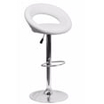 thumbnail image 1 of Nicer Furniture tabouret de bar PU pivotant en blanc, 1 of 1