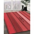 thumbnail image 3 of Ahgly Company Tapis d'Intérieur Rectangulaires Transitionnels Rouges Lavables à la Machine, 5 Pieds x 7 Pieds, 3 of 7