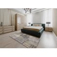 thumbnail image 4 of Ahgly Tapis d'Intérieur Rectangulaire Contemporain Patchwork Grès Brun, 9 Pieds x 12 Pieds, 4 of 6